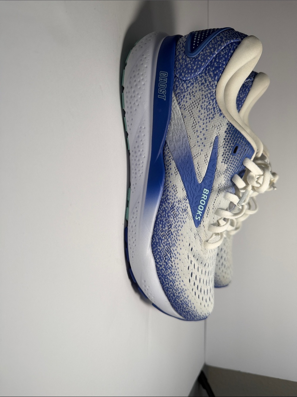 Brooks Women's Ghost Running Shoes - Blue and White